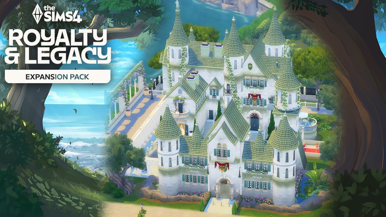 I built a castle with the new Sims 4 Royalty & Legacy