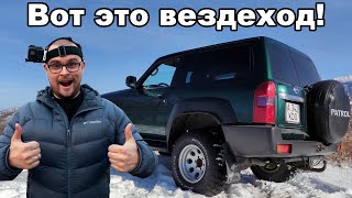 Nissan Patrol Y61 3.0 TD MT city and snow-offroad POV test-drive