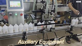 Double Head Fixed Automatic Liquid Filling Machine 101000Ml Bottle Filler