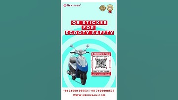 Accident Safety Stickers with QR Codes | Accident Safety QR Stickers