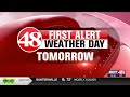 48 first alert weather monday 10 pm weather forecast