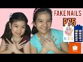 Unboxing fake nails from shopee|how to put fake nails(Philipinnes) fake nails glue