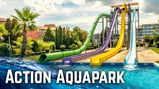 ALL WATER SLIDES at Action Aquapark Sunny Beach GoPro POV