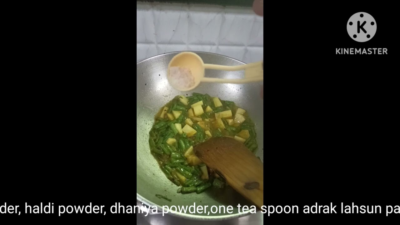 Beans potato vegetable!! 