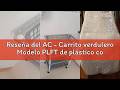 Reseña del AC - Carrito verdulero Modelo PLFT de plástico con 3 Niveles y Ruedas, cestas apilables p
