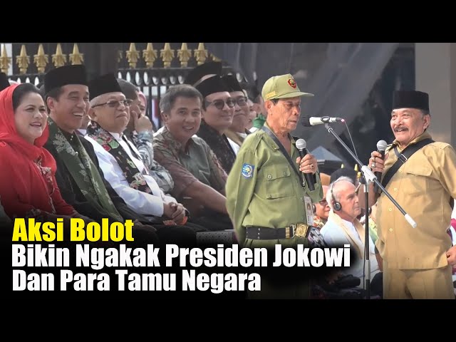 Aksi Bolot Bikin Ngakak Presiden Jokowi Dan Para Tamu Negara class=