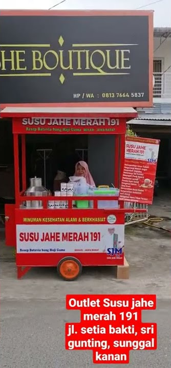 Outlet susu jahe merah 191 terbaru di jalan Setia Bakti Sri Gunting Sunggal Kanan deli Serdang.