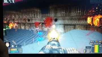 I found the Brutal Doom v21 gold edition trailer map (wad in the description)