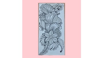 #pattern 2 zentangleart stepbystep for beginners #doodle#zen#zentangle#mandala#tangle#zentangleart