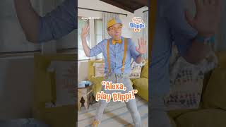 Freeze! Alexa, Play Blippi! 🟠🔵 #shorts #blippi #shorts