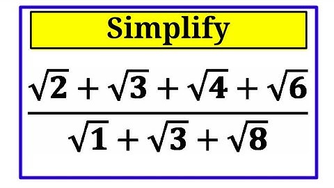 Norway | A Nice Square Root Algebra Simplification  | Math Olympiad