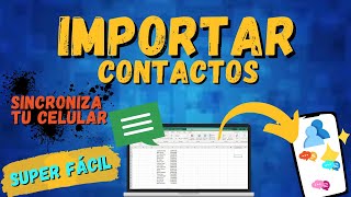 Cómo IMPORTAR Contactos a WhatsApp desde #EXCEL  Pasar Números de Base de Datos al Celular