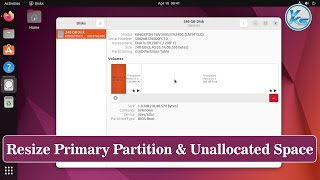 ✅ How To Resize Primary Partition And Unallocated Space On Ubuntu