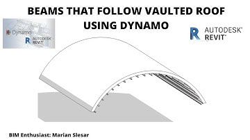 Beams that follow vaulted roof using Dynamo