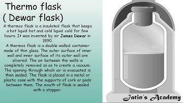 Thermosflask Chapter 5 Heat and transfer of heat Class 7 ICSE Physics ‎@Jatin Academy 