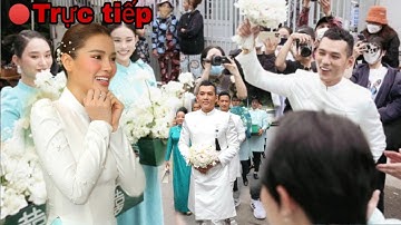 🔴Trực tiếp Đám cưới Phương Trinh Jolie và Lý Bình: Cô dâu xuất hiện rạng rỡ, Chú rể "cưỡi" G63 đón
