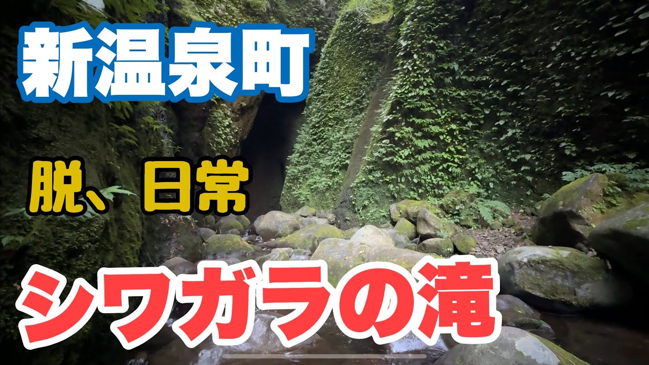 美方郡新温泉町【闇に光る岩窟の滝】ひっそりと息づく世界、シワガラの滝へ！