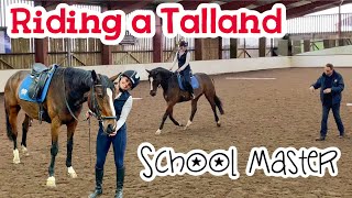 RIDING A DRESSAGE SCHOOL MASTER | Talland School of Equitation | EMD Eventing