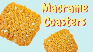 Macramé Coaster |Easy Tutorials| Macramé  Coaster for beginners