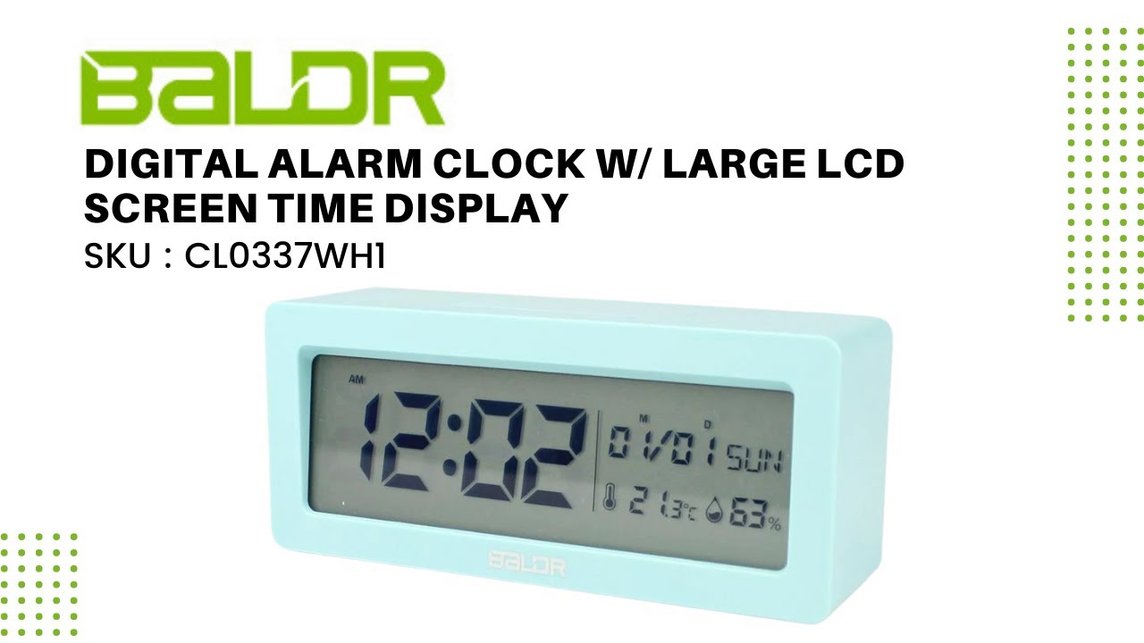 Baldr Clock Manual