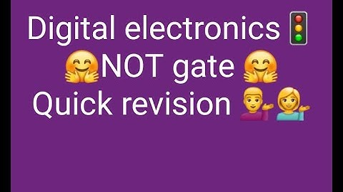 B.Sc. 2nd year| electronics| digital electronics| NOT gate #shorts