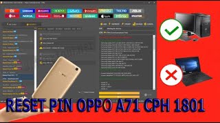 Remove PIN  Oppo A71 CPH 1801 Via UnlockTool