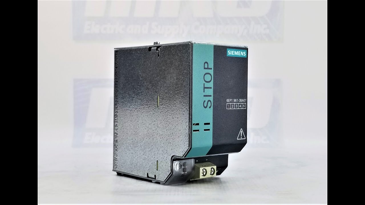SIEMENS 6EP1961-3BA01 MRO ELECTRIC PRODUCT VIDEO - YouTube