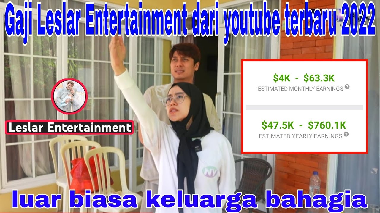 Gaji Leslar Entertainment dari youtube terbaru 2022 YouTube