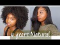 UPDATED Straightening My Thick Natural Hair | 4 Years Natural!
