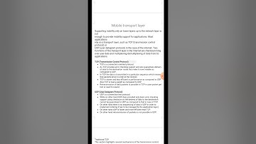 Mobile transport layer