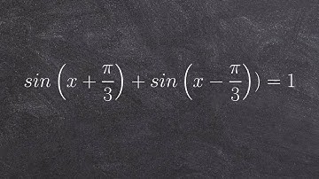 Solve equation using the sum and difference formulas