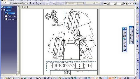 3.14 Regelschieber - Catia v5 Drafting Training - Aligned section view - Centerline with reference