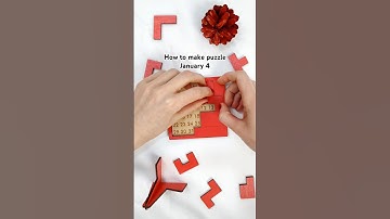 How to make puzzle 🧩 January 4! #puzzle #calendarpuzzle #adventcalendar #woodenpuzzle #puzzletime