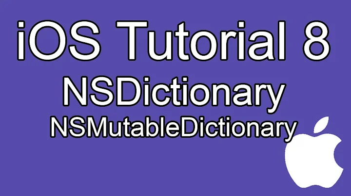 iOS tutorial- Part 8- Local Variables, NSDictionary, NSMutableDictionary