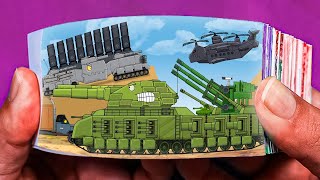 Nino VS Soviet Ratte Flipbook Animation | Tank Battle Cartoon