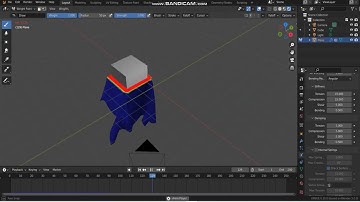 [UPBGE 3.0]Basic Cloth simulation + Dynamic paint