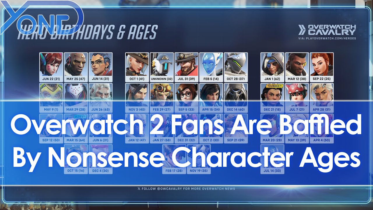 All Overwatch 2 birthdays and ages