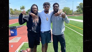 CCB| Antonio Brown Trains with Lamar Jackson and Hollywood Brown During Off-season workouts
