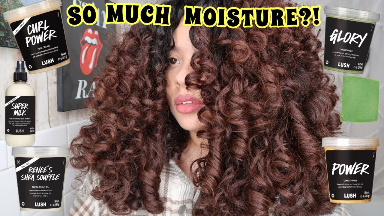 NEW LUSH COSMETICS CURLY HAIR PRODUCTS FIRST IMPRESSIONS | LOC & METHOD | So Much Moisture!? - YouTube