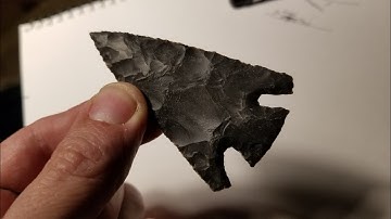 933 - Flintknapping Thin Raw Chert Marcos Projectile Point (full video)