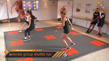 xelerate.you - group shuttle run - think fast. move faster.