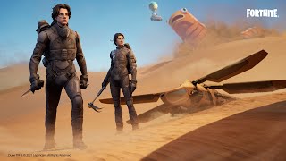 PAUL ATREIDES AND CHANI TRAVEL FROM PLANET DUNE TO THE FORTNITE