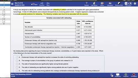 USMLE Step 3 Biostats (Example 1)