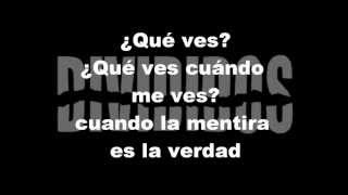 ¿Qué ves? de Divididos - letra chords