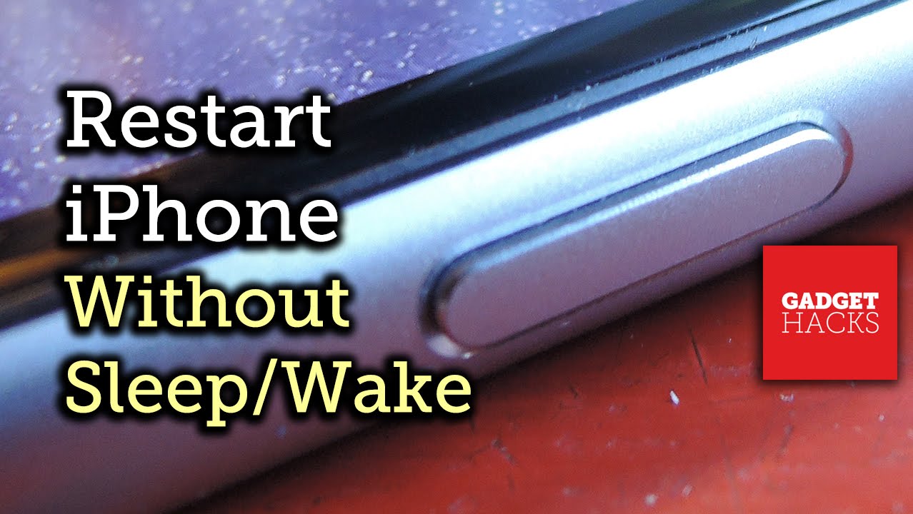 Restart Your IPhone Without The Sleep Wake Button AKA Power Button