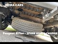 Peugeot Rifter - spare wheel replace, puncture repair KIT for puncture