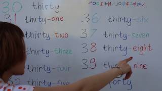 BELAJAR BAHASA INGGRIS #2c ANGKA 30 - 40