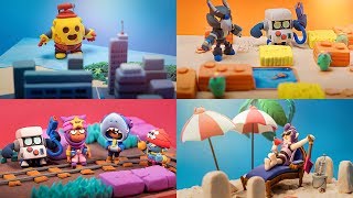 Making Brawl Stars Maps \& Diorama Collection : Clay Art (Tutorial)