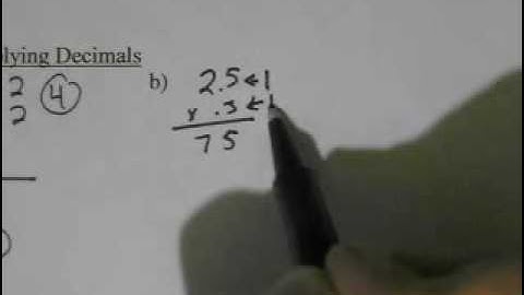 Course 2  Lesson 2.3 Multiplying Decimals