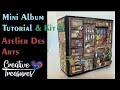 Sections A & B -Mini Album Kit, with free Tutorial, Stamperia Atelier Des Arts